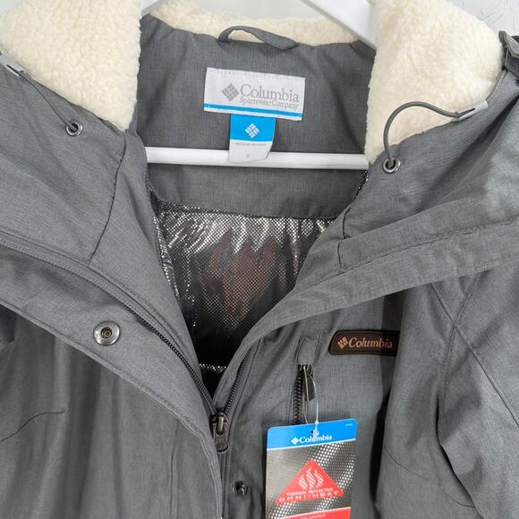 Columbia Women's Gray Suttle Mountain Long Insulated Jacket Size S - Picture 6 of 11